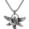 thumbnail image 1 of Collar con colgante de ala de ángel, cadena para clavícula, elegante cadena para suéter, accesorio para el cuello, 1 of 8