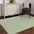 thumbnail image 3 of Sage Green 3x5 Area Rugs, Farmhouse Burlap Solid Green Color Modern Linen Texture Non-Skid Rubber Backing Large Rectangle Rugs - Living Room Bedroom Home Office, Indoor Floor Mat Carpets Washable Rug, 3 of 9