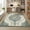 Green, variant on Retro Boho Rug 5' x 7' Washable Non-Slip Low Pile Carpet for Hallway, Kitchen, Bathroom & Bedside