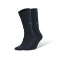 thumbnail image 7 of Bamboo Dress Socks for Men Seamless Premium Crew Socks Shoe Size 8 to 11.5 (Navy Blue, 3 Pairs), 7 of 7