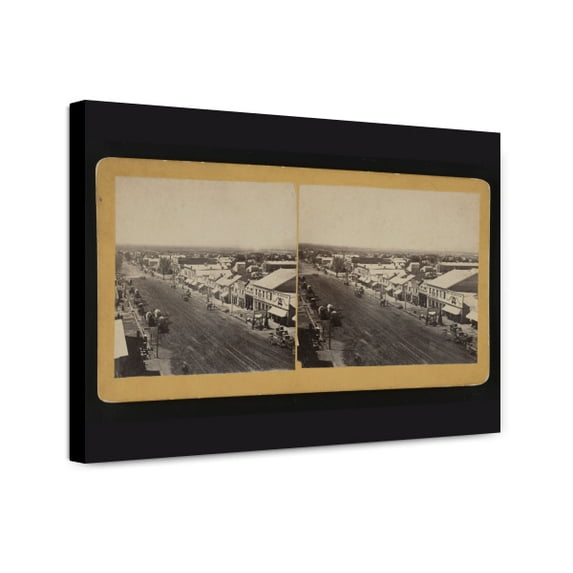 Canvas Print: Aerial View Of Commercial Street In Salt Lake City, Utah, With