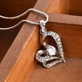 thumbnail image 2 of Pendentif Cœur Double Zircon Creux Collier Zircon Forever 520 Heartbeat, 2 of 8
