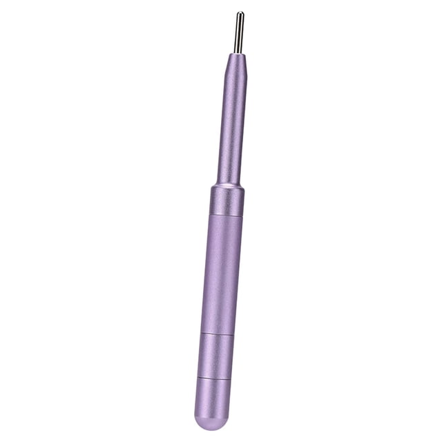 Garende Stylo Masseur Facial Outil de Réflexologie à Main Précision Faciale Portable Aluminium Violet
