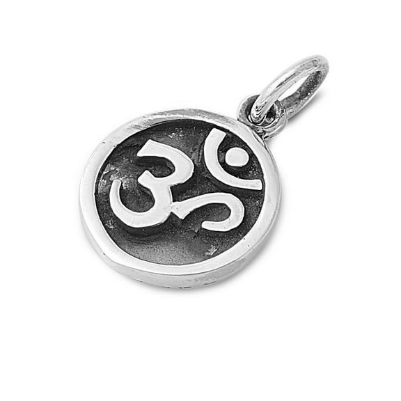 Vedas Om Symbol Pendant Sterling Silver