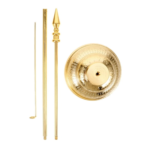 SEWCHICS Indoor Flag Stand Metal Easy Installation for Office Users 1Set