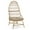Beige/Light Brown, variant on Shelton Wicker Outdoor Basket Chair with Cushion, Dark Gray and Gray