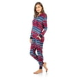 thumbnail image 4 of Ashford & Brooks Women's Sweater Fleece Zip Up Hooded Jumpsuit One Piece Pajama, 4 of 5