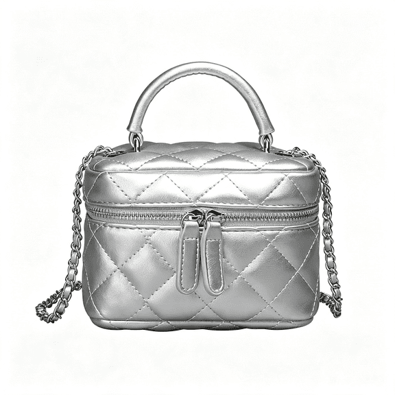 AOMRCOL Box Bag Purse,Y2K Purse Cool Style Trendy Women Shoulder Crossbody Bags Fashion Girls Handbag Silver Bag