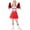 Red, variant on Girls Cheerleader Outfits Cheerleading Costume Set with Socks Cheerleading Balls for Child Teen Girls Holiday Sport Games 3-10 Years