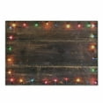 thumbnail image 1 of New Year Cutting Board, Christmas Ornaments on Worn out Wooden Board Rustic Themes Merry Xmas, Decorative Tempered Glass Cutting and Serving Board, Small Size, Multicolor, by Ambesonne, 1 of 1