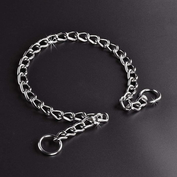 Collares para perros Collares de entrenamiento de acero inoxidable Collar de cadena para perros