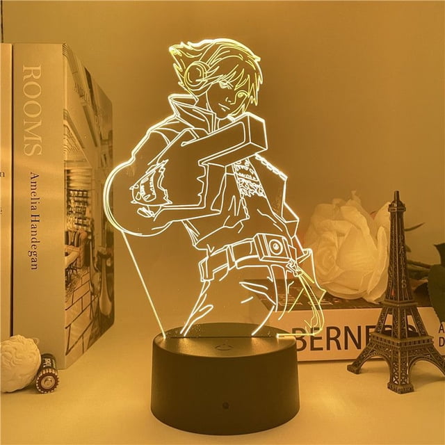 Luz LED LED Lols Ezreals 3D que cambia de color para niños