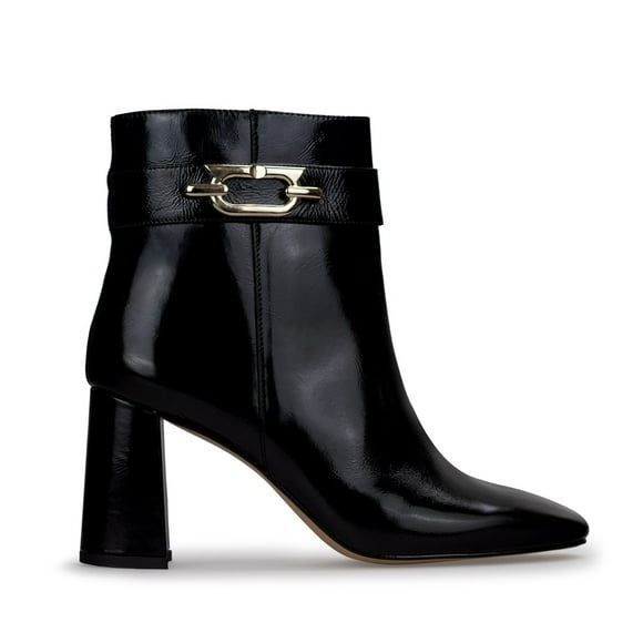 Botines Para Mujer De Piel Con Tacon Grueso Davenia