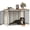 White Brown 43.3"L x 27.5"W x 31.8"H, variant on 39.4" Heavy Duty Dog Crate Furniture with Barn Door, Wood Indoor Dog Crate Kennel for Small/Medium/Large Dogs, End Side Table, TV Stand, Greige Black