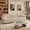 Beige, variant on Eyisean 100" Modular Sectional Sofa with 4 Pillows, Pom-Pom Trim Quilted Tufted Cushion Ergonomic Design, 3-Seater Modern Chenille Cloud Couch with Deep Seat for Living Room & Office, Easy Assembly