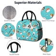 thumbnail image 4 of Reusable Sushi Lnsulated Lunch Bag for Women & Men-Leakproof Water-Resistant Cooler Tote,Large Capacity(10.6x8.7x6.3in)for Work,Office,Travel,Picnic,Beach., 4 of 7