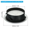 thumbnail image 2 of Unique Bargains Évent Rond de 8 Pouces, Diffuseur de Plafond Réglable pour Gril, Couvercle en ABS, Évent de Soffite à Lames avec Écran Blanc, 2 of 5