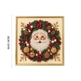 thumbnail image 4 of Christmas Pearl Diamond Art Painting Kit with Frame Festive Diamond Dots Bead Craft for Adults Beginners Holiday Themes Raised Pearl Art Wall Decor Relaxing Handmade Gift, 4 of 6