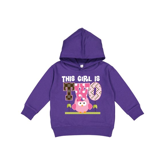Inktastic 2nd Birthday Cute Owl 2 Year Old Toddler Hoodie