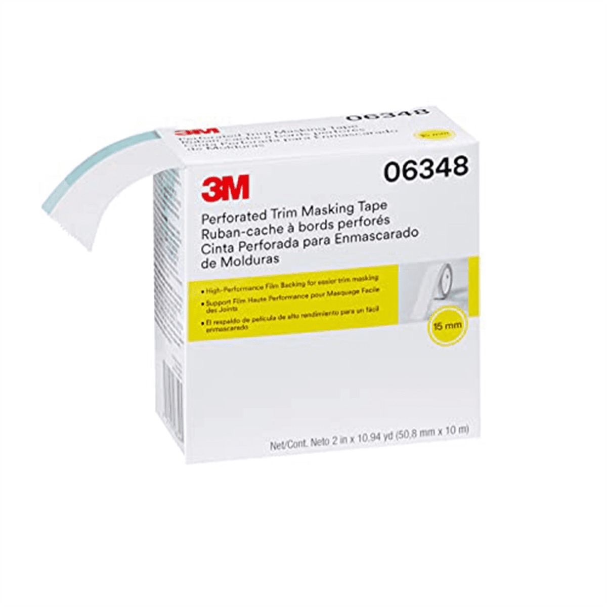 3M Automotive 6348 Trim Masking Tape, 50.8mm x 10m