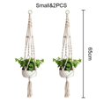 thumbnail image 1 of 4Pcs Macrame Plant Hanger Flower Pot Plant Holder 4 Legs String Hanging Rope, 1 of 2