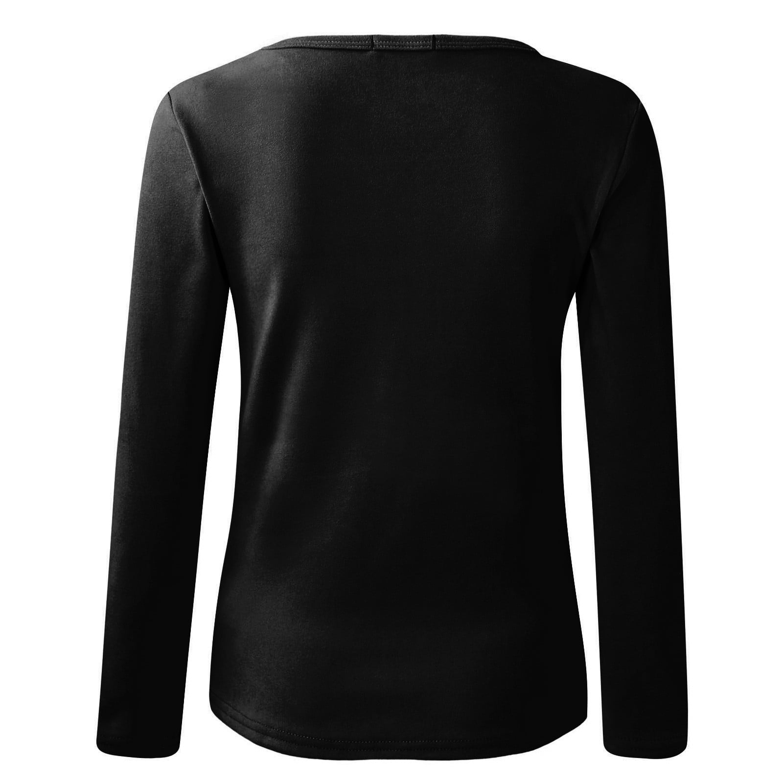 ladies black thermal top
