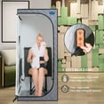thumbnail image 2 of Juiluna 700W Portable Infrared Sauna with Reading Light Foldable Chair Fast Heating Auto Power-off Protection Personal Home Spa (Full Size ), 2 of 9