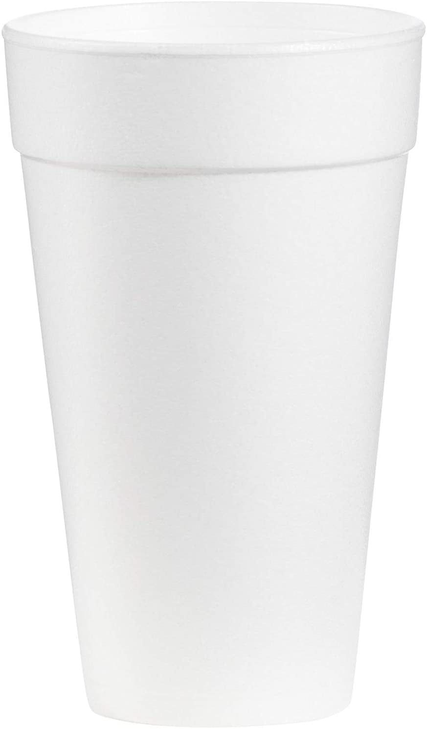 AMZ Empire Dart Disposable Coffee Cups Foam Hot Drink Beverage To Go 20 Ounce 50/Case With Lids