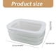 thumbnail image 3 of Freshness Locking Meat Container Sealed and Leakproof Meal Preparation Containers for Freshness Lunch Meat Storage, 3 of 4