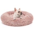 thumbnail image 1 of Washable Calming Comfy Donut Style Plush Pet Cat Or Dog Bed, 1 of 4
