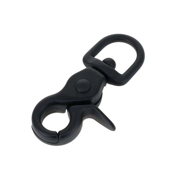 3002A 1/2" PVD Black Matte, Swivel Trigger Snap, Solid Brass-LL