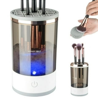 Makeup Brush Cleaner Dryer,Super-Fast Electric Brush Cleaner Machine  Automatic Brush Cleaner Spinner Makeup Brush Tools，Wash and Dry in Seconds  