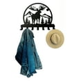 thumbnail image 7 of Deer Silhouette Design Metal Hooks Wall Decor, 7-Hook Animal-Themed Storage Wall Hook for Entryway Organizer 13" H, 7 of 7
