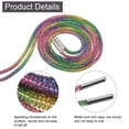 thumbnail image 3 of 2Pack Rhinestone Shoe Lace, 63" Bling Glittered Ropes Drawstring Cords Replacement (Rainbow), 3 of 6