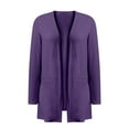 thumbnail image 6 of iOPQO Cardigan Sweaters for Women Open Front Cardigan for Women Soft Cardigans for Women Open Knit Sweaters for Women Lightweight Sweaters for Women Long Sleeve Cardigan for Women Purple S, 6 of 9