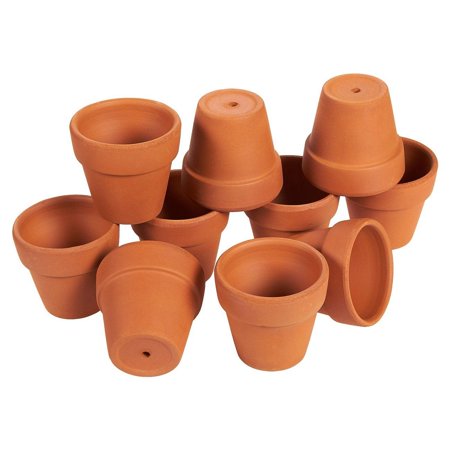 10-Pack 2.6" Terra Cotta Pots, Mini Small Terracotta Flower Clay Pots Planters