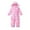 Ski Suit - A01 Pink, variant on Xdegoge Ski Jumpsuit for Girl Boys Waterproof Thermal Hooded Snow Suit Winter Fleece Lined Thick Warm Ski Suits Trendy Galaxy Print Ski Jacket with Pockets Size 4-12