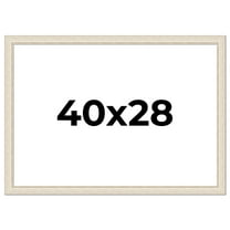 40x28 Frame White Real Wood Picture Frame Width 1.75 inches | Interior Frame Depth 0.5 inches |