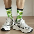 thumbnail image 6 of Vsdgher Green Kiwi Crew Socks for Men & Women, Breathable Casual Athletic Ankle Socks, 6 of 6