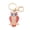 Red, variant on Keychain Pendant 3D Cartoon Owl Design Sparkling Rhinestones Inlaid Enamel Wings Key Chain with Lobster Clasp Key Ring Bags Accessories