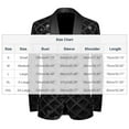 thumbnail image 2 of YLSDY Men Sequin Shiny Stereoscopic Pattern Prom Suit Jacket One Button and Blazers Tuxedo for Wedding Banquet Red S, 2 of 8