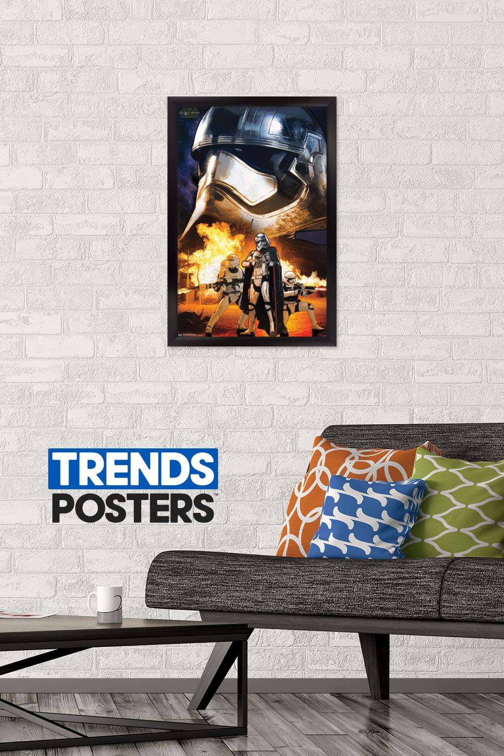 Star Wars: The Force Awakens - Troopers Wall Poster, 14.725" x 22.375", Framed