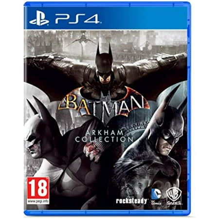 Batman Arkham Collection (Standard Edition) (Ps4) Batman Arkham Collection (Standard Edition) (PS4) Brand : warner bros Weight : 2.82 ounces experience two of the most critically acclaimed titles of the last generation - Batman: Arkham Asylum and Batman: Arkham City  with fully remastered and updated visuals Complete your experience with the Explosive finale to the Arkham series In Batman: Arkham Knight. Become the Batman and utilise a wide range of gadgets and abilities to face off against Gothams most dangerous villains  facing the ultimate threat against the city that Batman is sworn to protect. The Batman Arkham collection brings you the definitive versions of Rocksteadys Arkham trilogy games  including all post-launch content  in one complete collection. experience two of the most critically acclaimed titles of the last generation - Batman: Arkham Asylum and Batman: Arkham City  with fully remastered and updated visuals. Complete your experience with the Explosive finale to the Arkham series In Batman: Arkham Knight. Become the Batman and utilise a wide range of gadgets and abilities to face off against Gothams most dangerous villains  finally facing the ultimate threat against the city that Batman is sworn to protect.Set Contains: Contains a PS4 disc of the Batman Arkham City & Batman Arkham Origins and digital code of Batman Arkham Knight