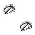 thumbnail image 1 of Sonducket Banda para el cabello Pearl Knot Diadema Estilo elegante Hairbands Pearls Wrap Multicolor Ajustable Diademas estrechas Negro Type2 NO2, 1 of 6