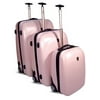 Heys- XCase-XL 3-Piece Luggage Set, Pink