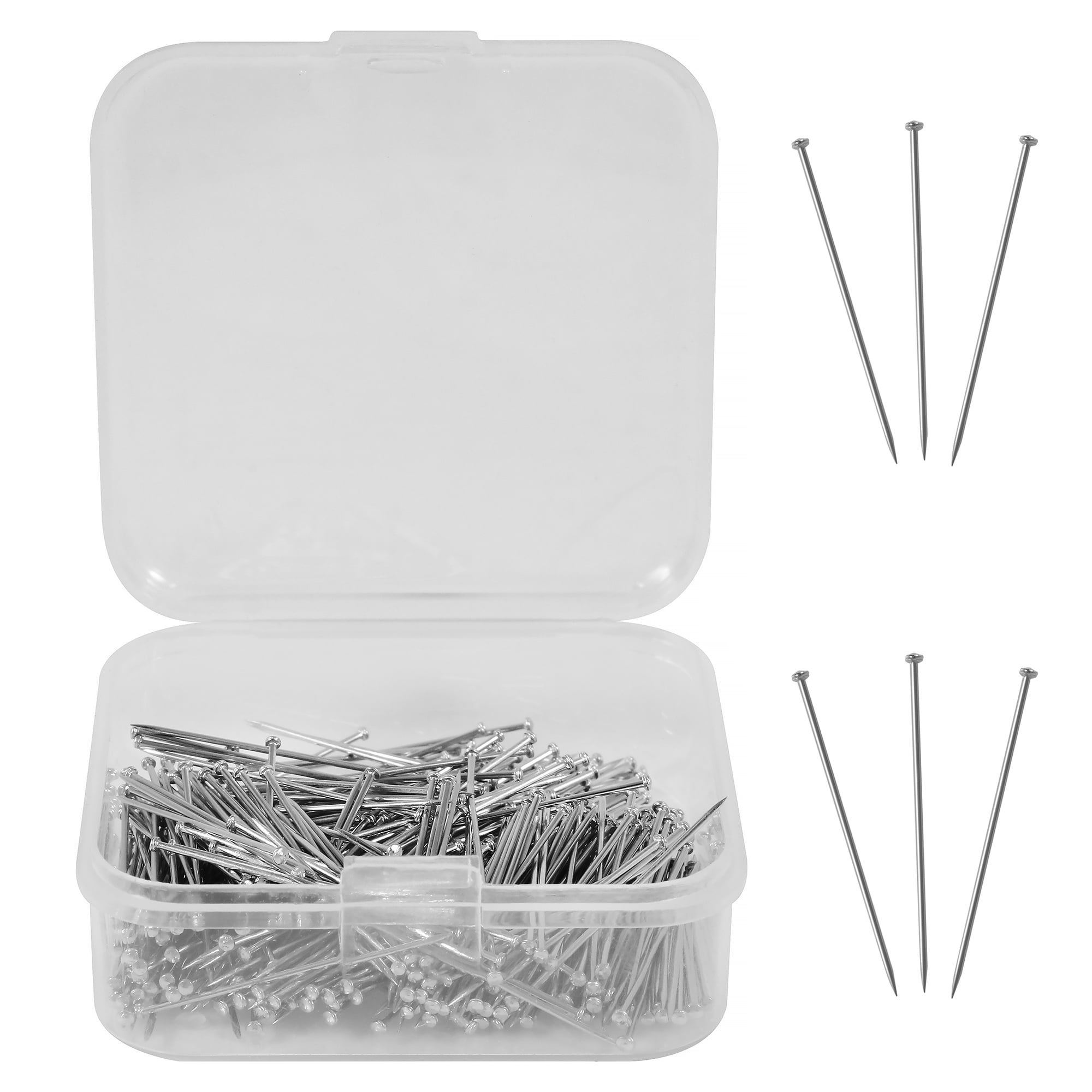 (2 pack) Hello Hobby Satin Size 17 Steel Silver Pins (450 Count)