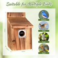 thumbnail image 2 of Juego de casitas para pájaros de exterior JZTKQTM con protectores metálicos y seguros, 2 of 7