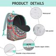 thumbnail image 4 of Sophisticated Boho Mandala Floral Backpack with Laptop Sleeve, Roomy College Bookbag, Perfect School Supply for Work and Travel, Ideal Gift, 4 of 5