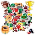 thumbnail image 4 of 35pcs-50pcs Sports Stickers Football Kids Stickers  Helmet Stationery Stickers for Laptops Suitcase Fridge, 4 of 9