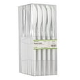 thumbnail image 6 of Moderna Silver Plastic Knife - with White Handle - 7 3/4" - 500 count box, 6 of 11